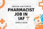 Pharmacist Job in IAF